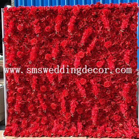 rose backdrop wall
