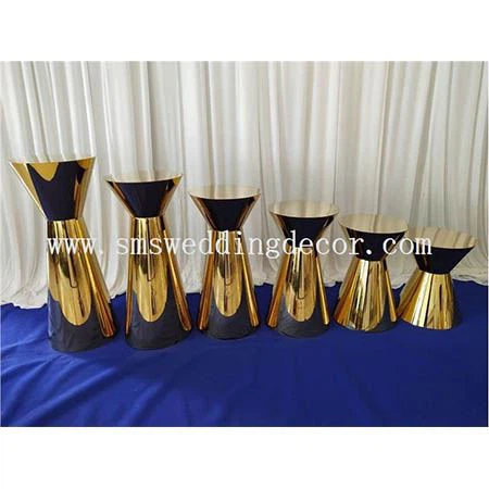 small gold pedestal