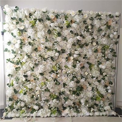 Painéis de parede de flores artificiais ao ar livre