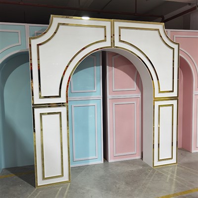 Cenário de arco branco