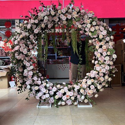 Arco Círculo Com Flores
